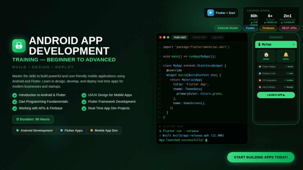 android app development banner